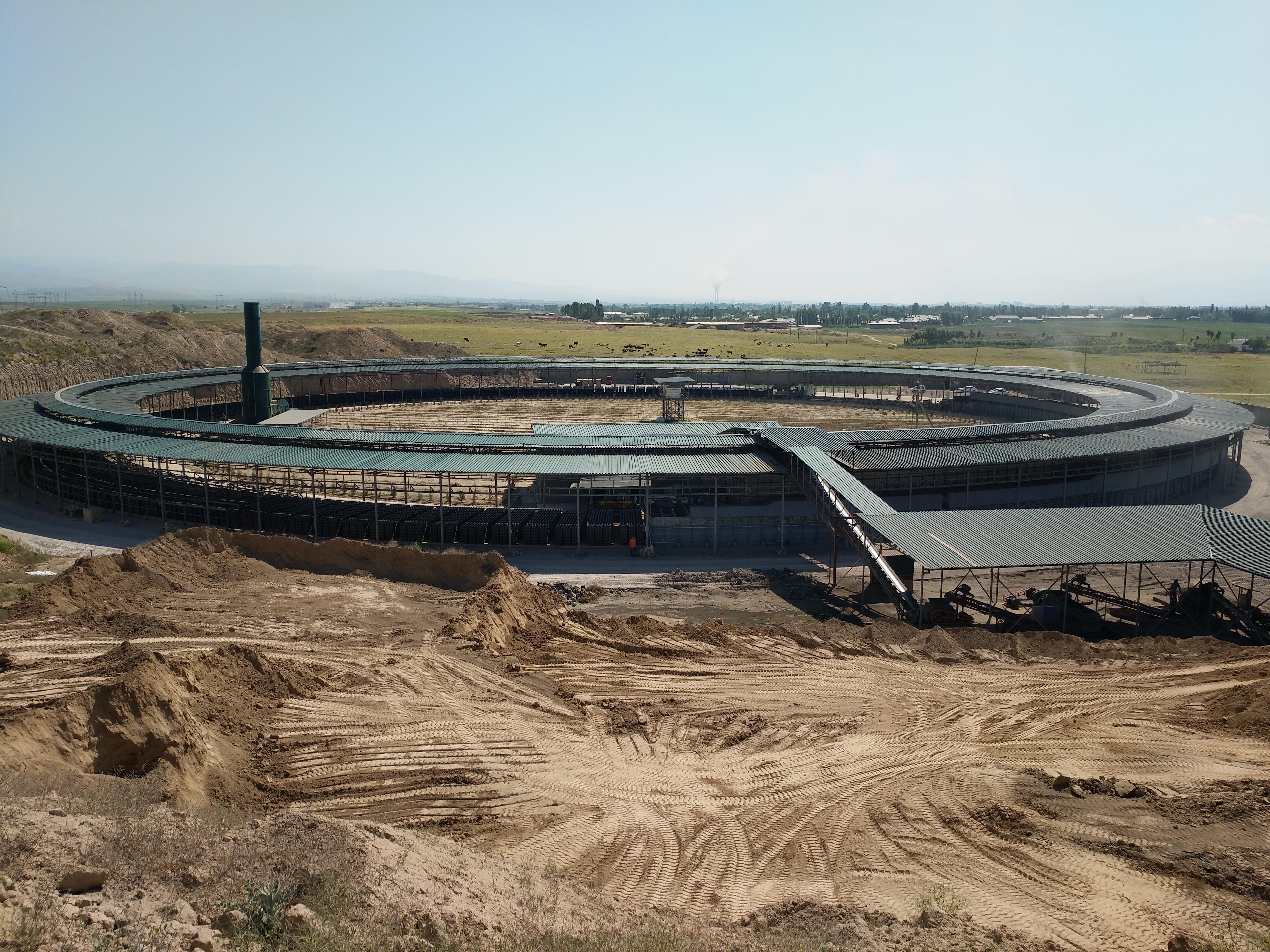 9.38*160M modern technology clay brick fired brick movable tunnel kiln in Uzbekistan