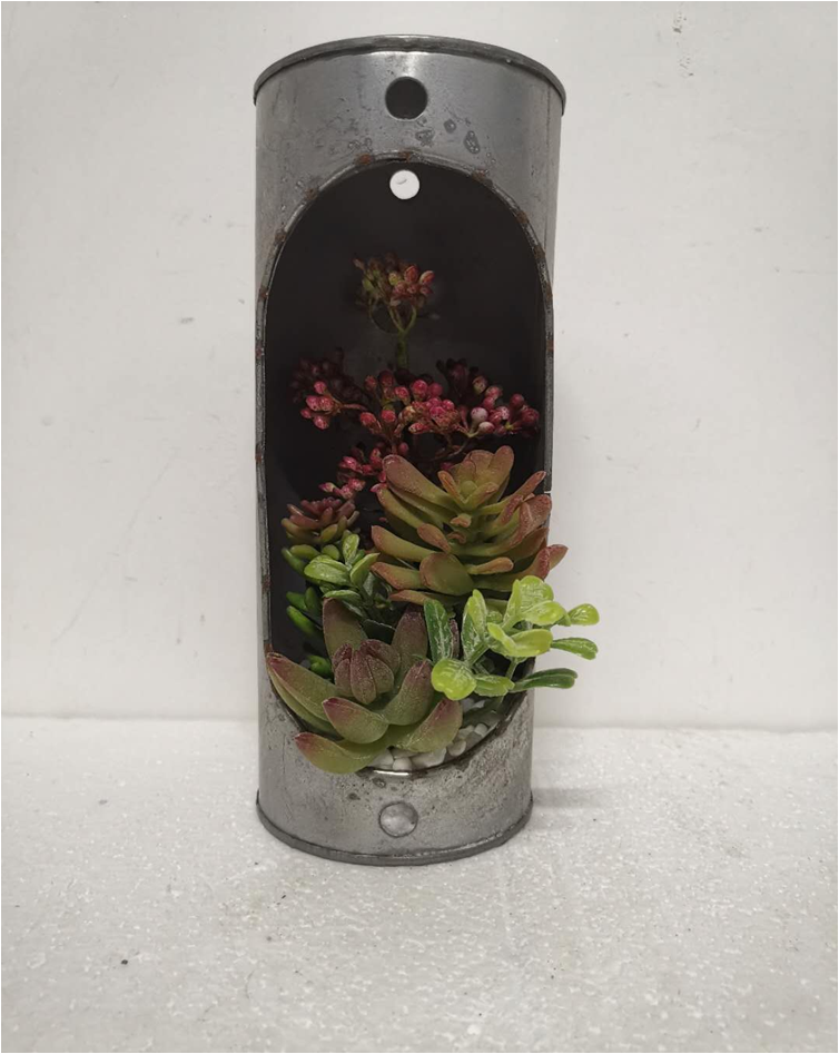 Artificial flowers pot