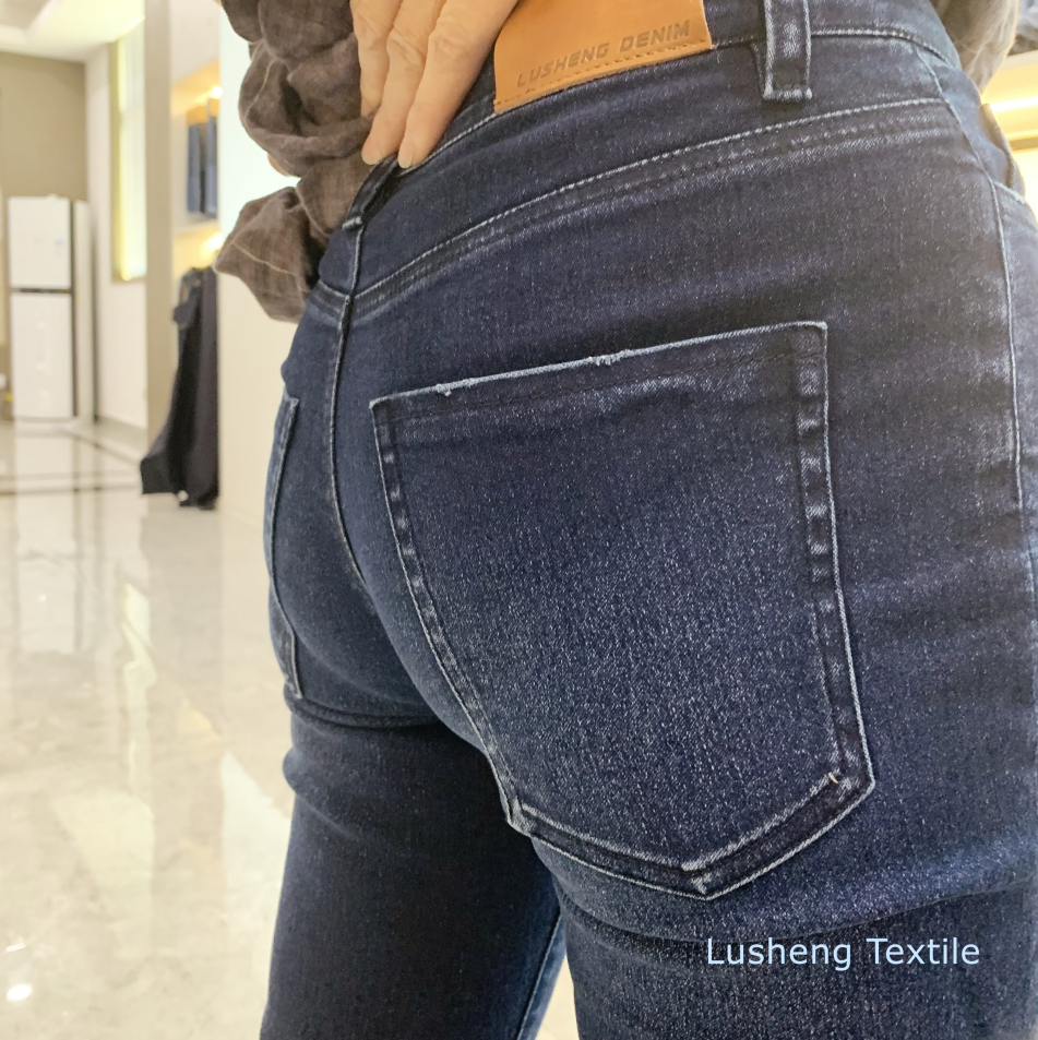 Cotton poly spandex woven denim fabric for Women