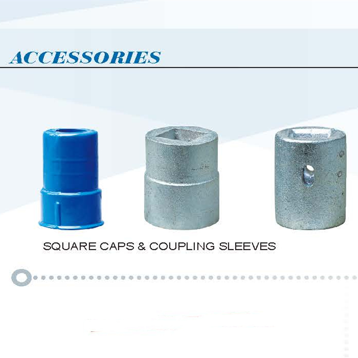 Square Cap & Coupling Sleeve