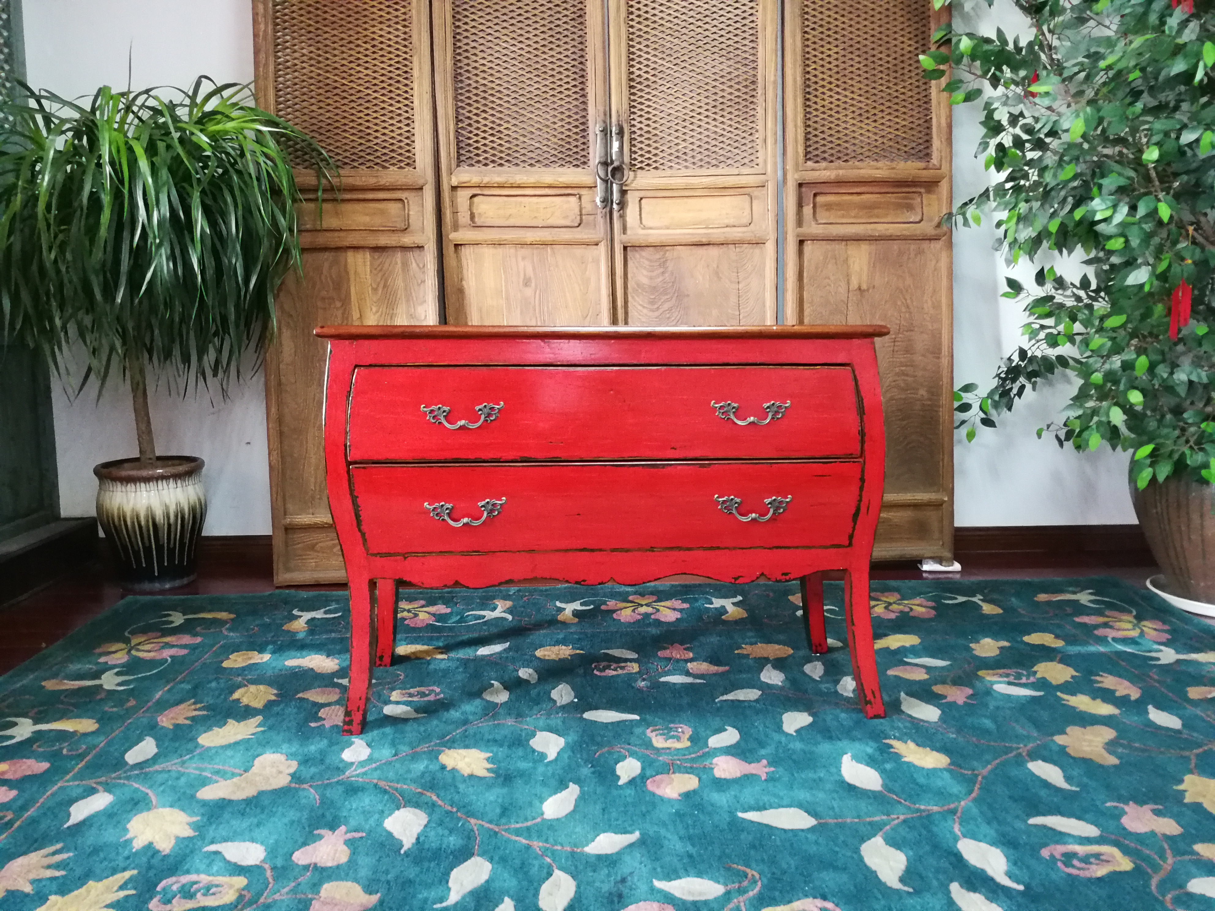 wooden furniture/ antique furniture / solid furniture/ elm furniture/antique wooden Chinese 2 drawers cabinet
