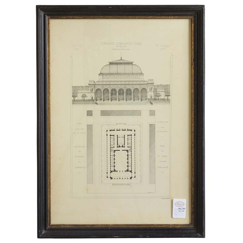 rusty black with gold frame with picture