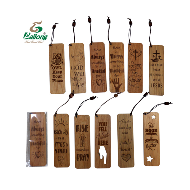 Wooden veneer bookmark