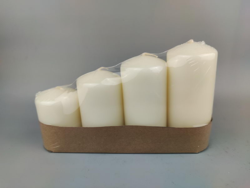 S/4 over-dipping pillar candles
