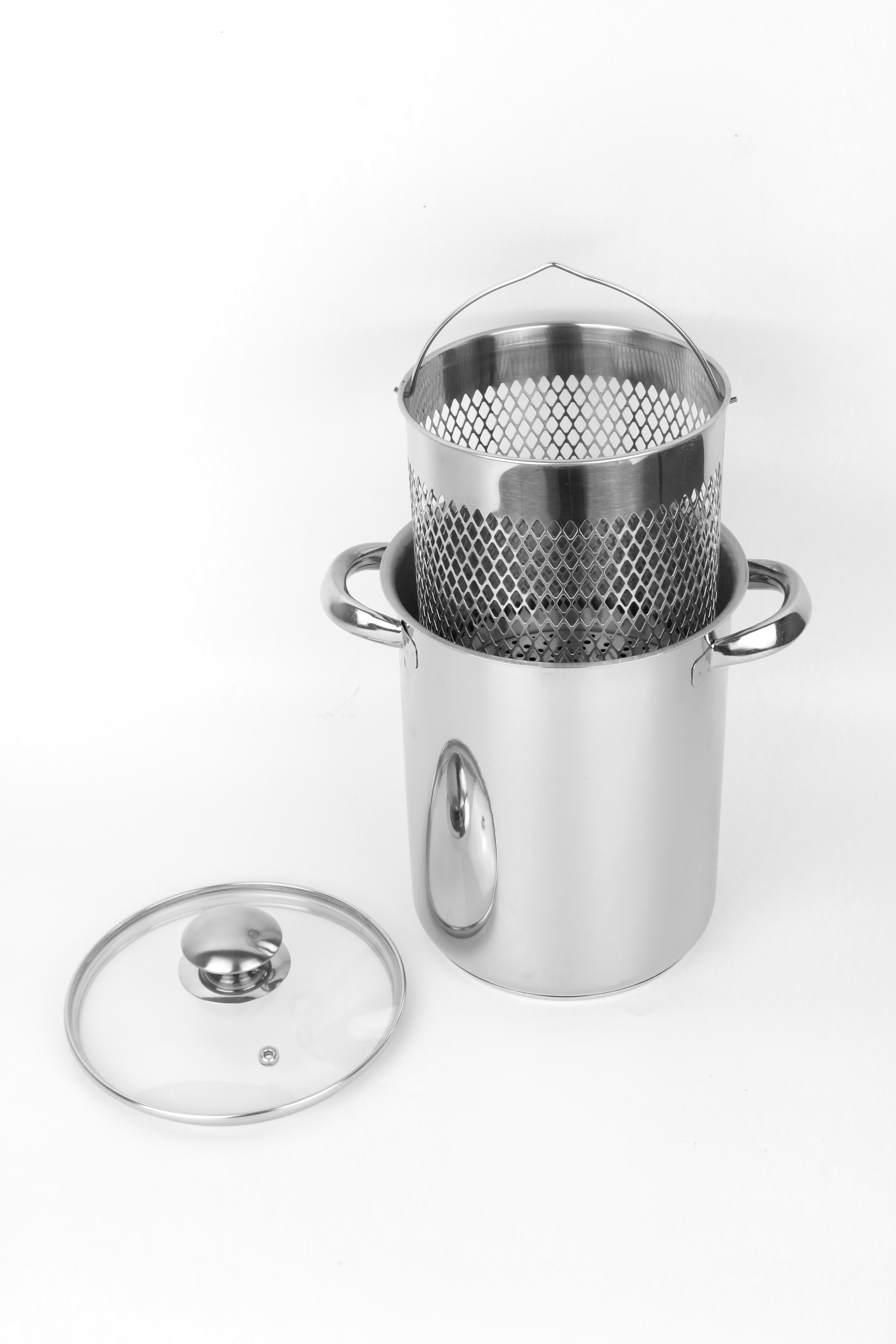 Stainless steel asparagus pot