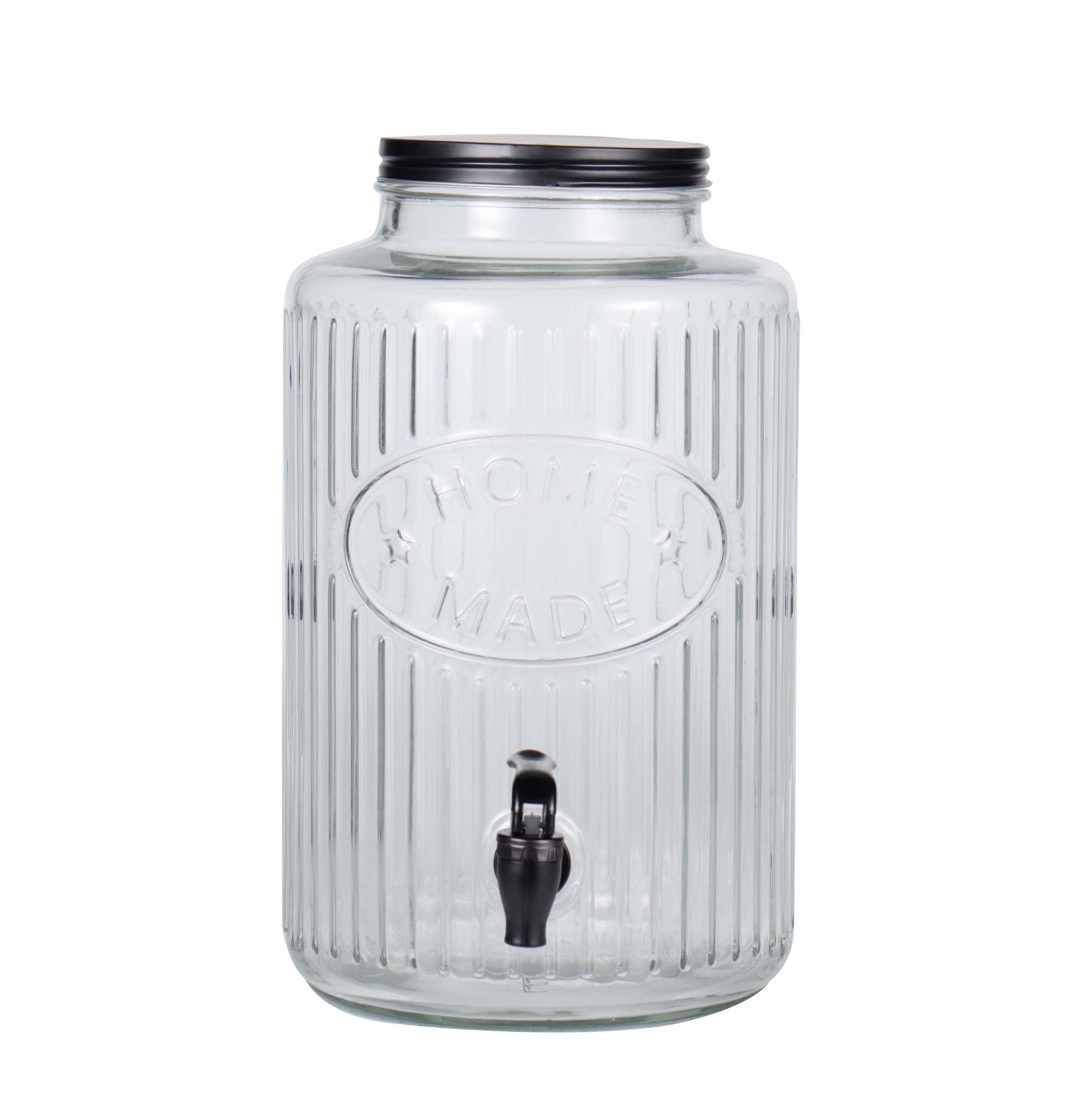 Glass beverage dispenser
