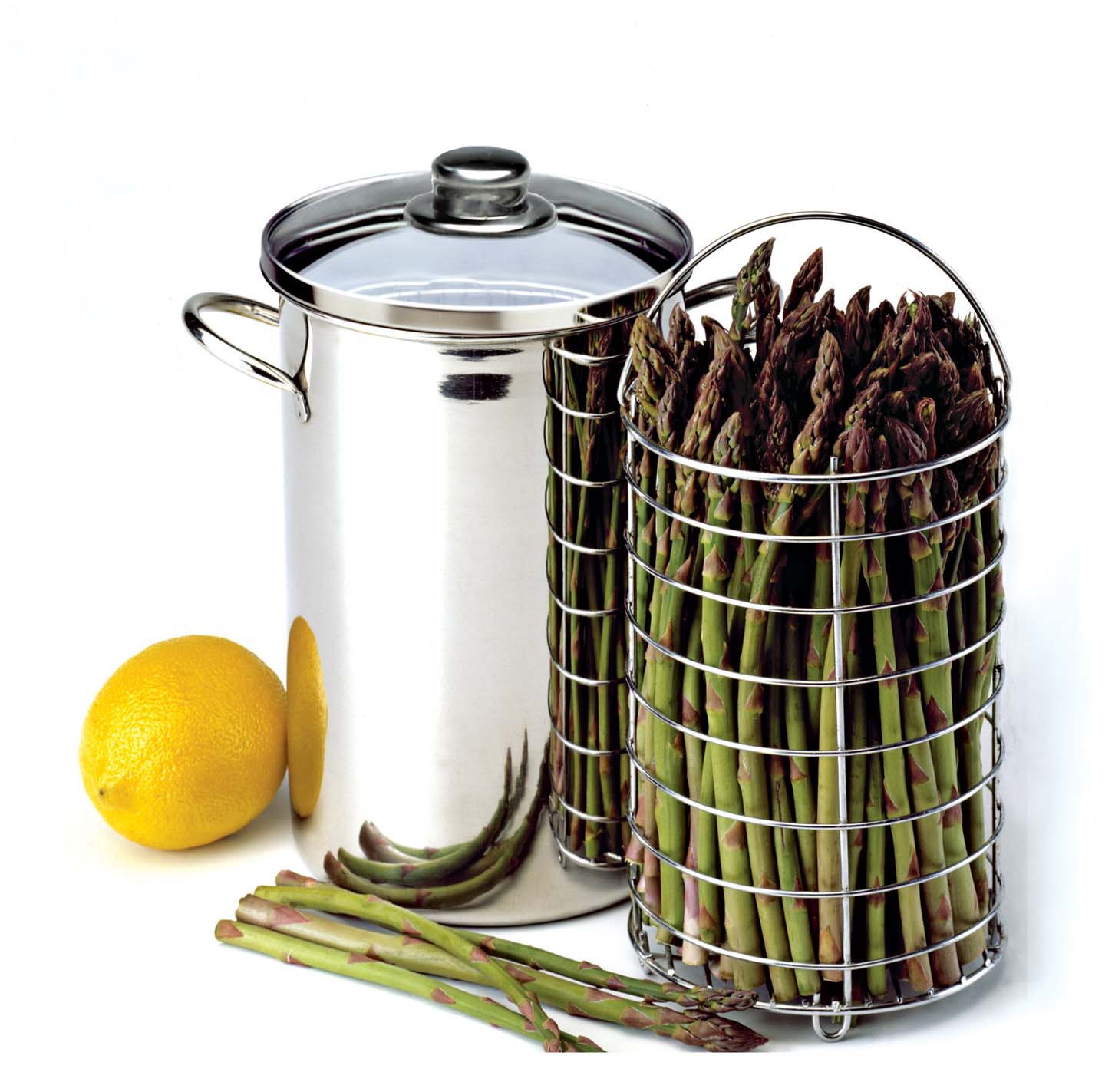 Stainless steel asparagus pot
