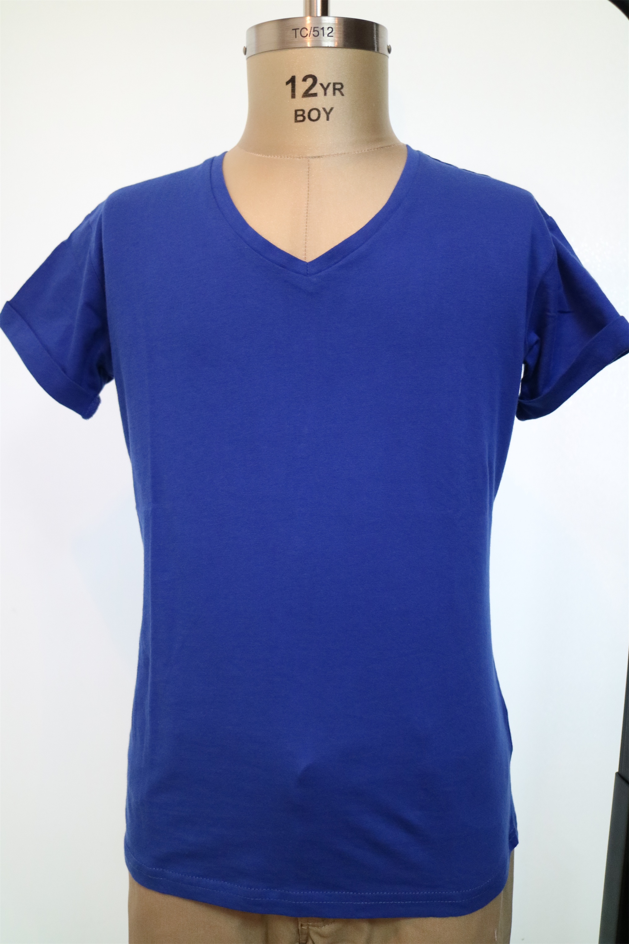 Lady's T-Shirts V-Neck,short Sleeves