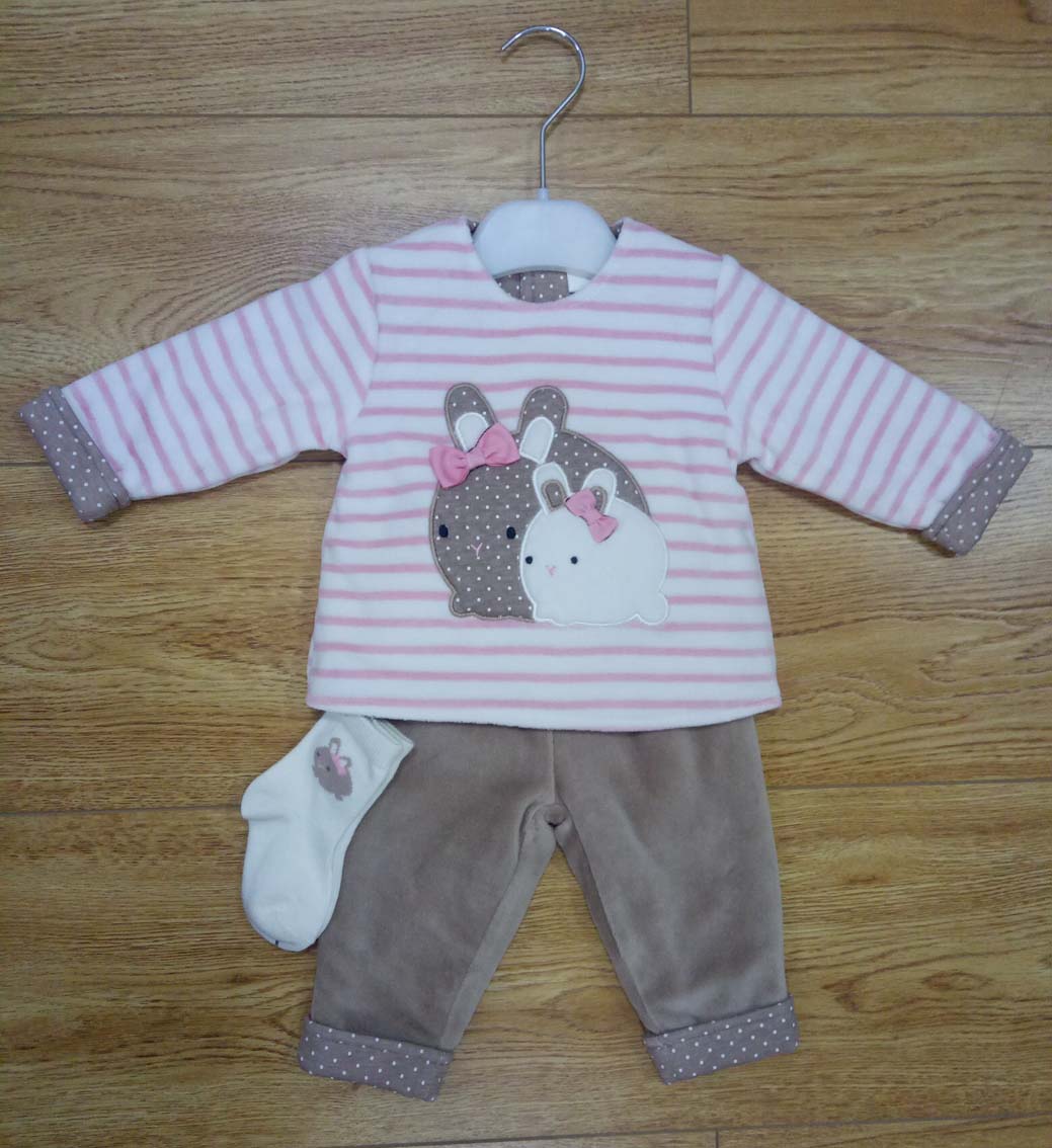baby 2pcs set with wadding