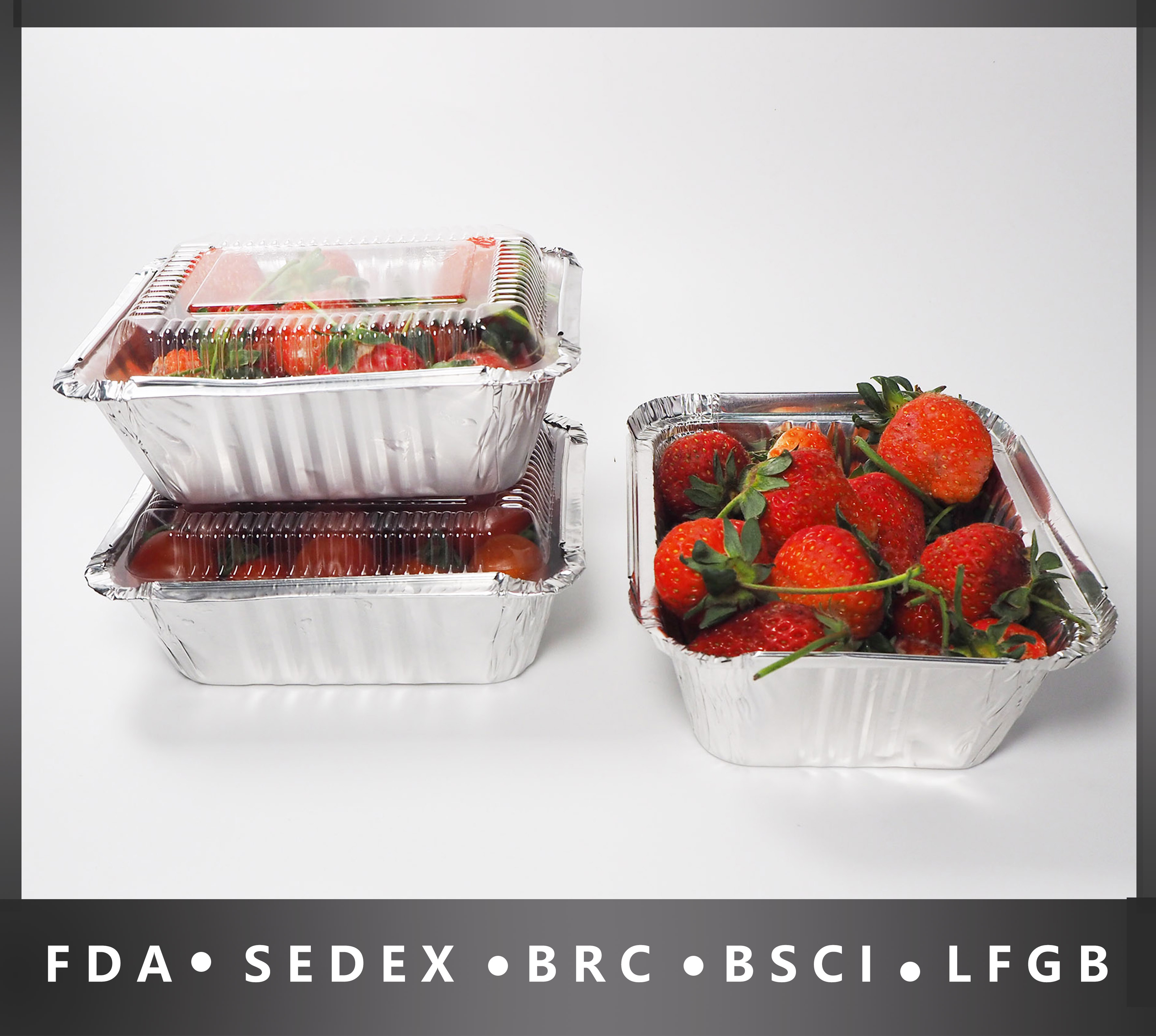 Takeway Aluminum Foil Container with lids 450ml