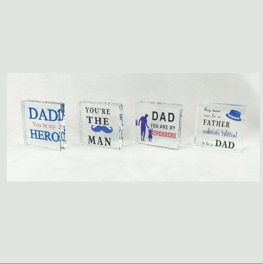 Glass Message Block