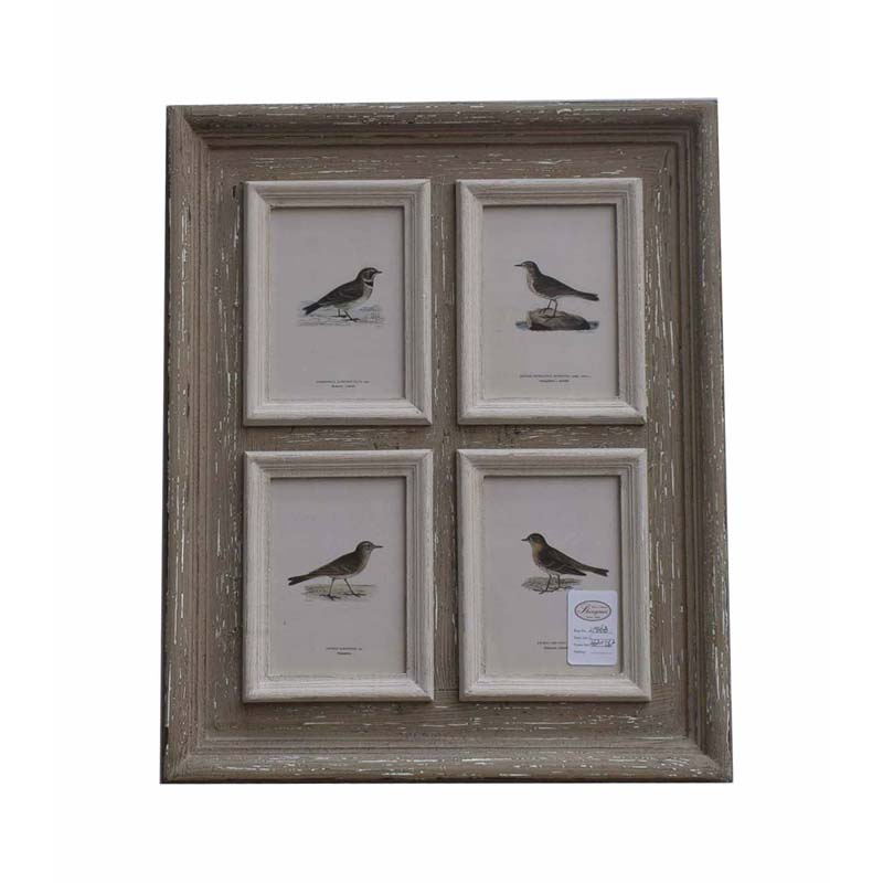 brown biege and house cream frame with picture