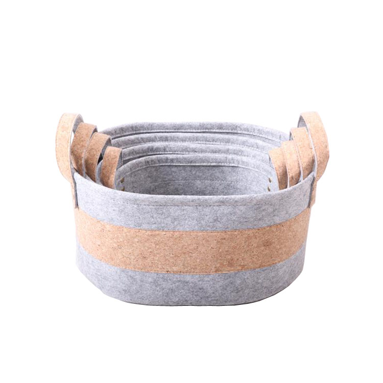Storage basket, felt basket, laundry basket