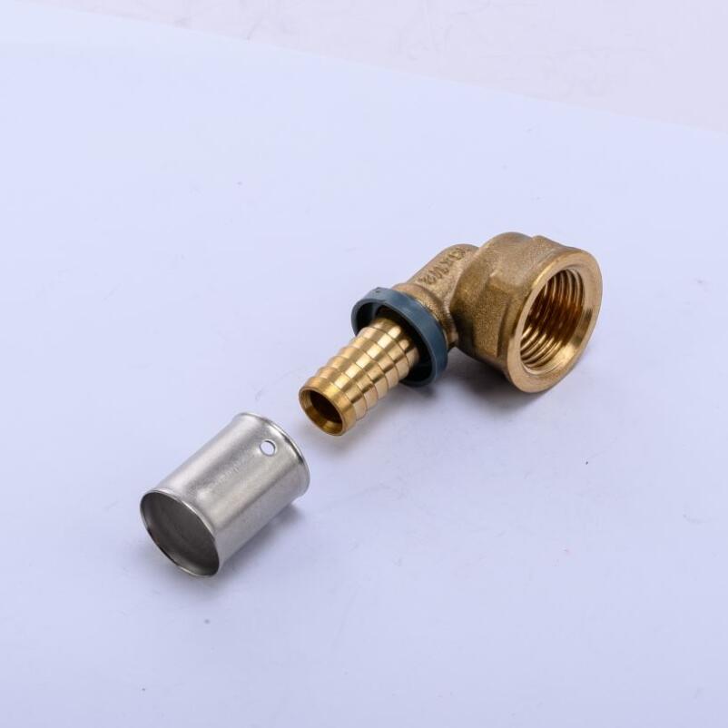 Pex Brass Press Fitting Female Elbow