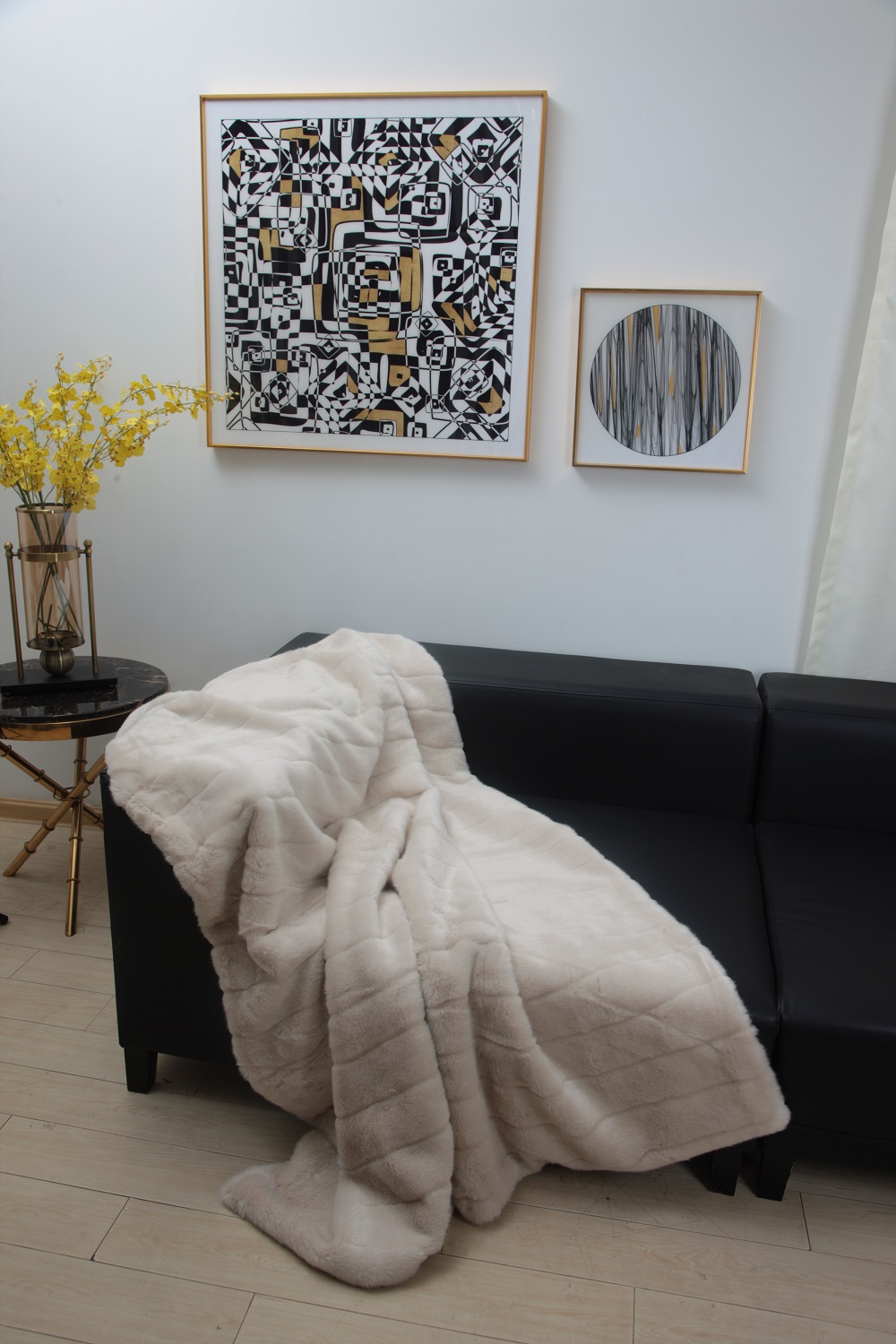 Artifical faux fur blanket/ throw/ sofa cover/ plaid