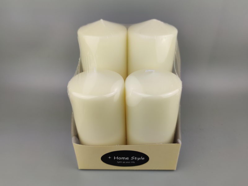 S/4 over-dipping pillar candles