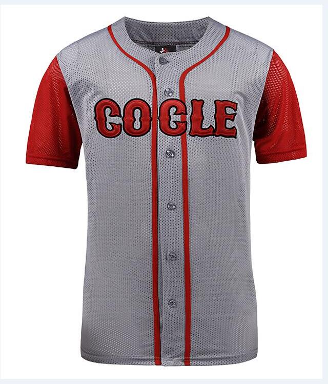Embroidery 100% polyester throwback baseball jersey wholesale