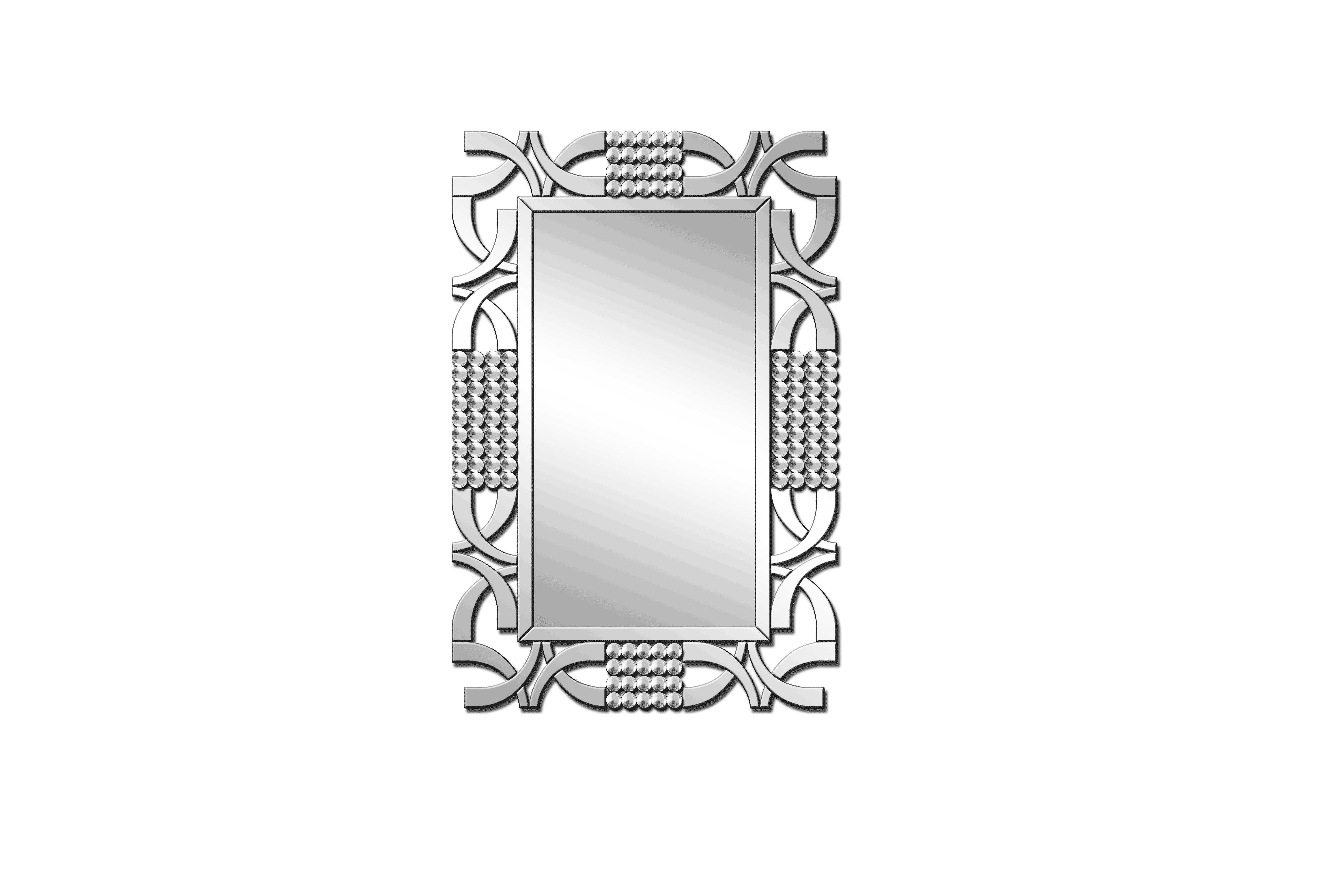 Luxury square long wall decorative glass venetian mirror