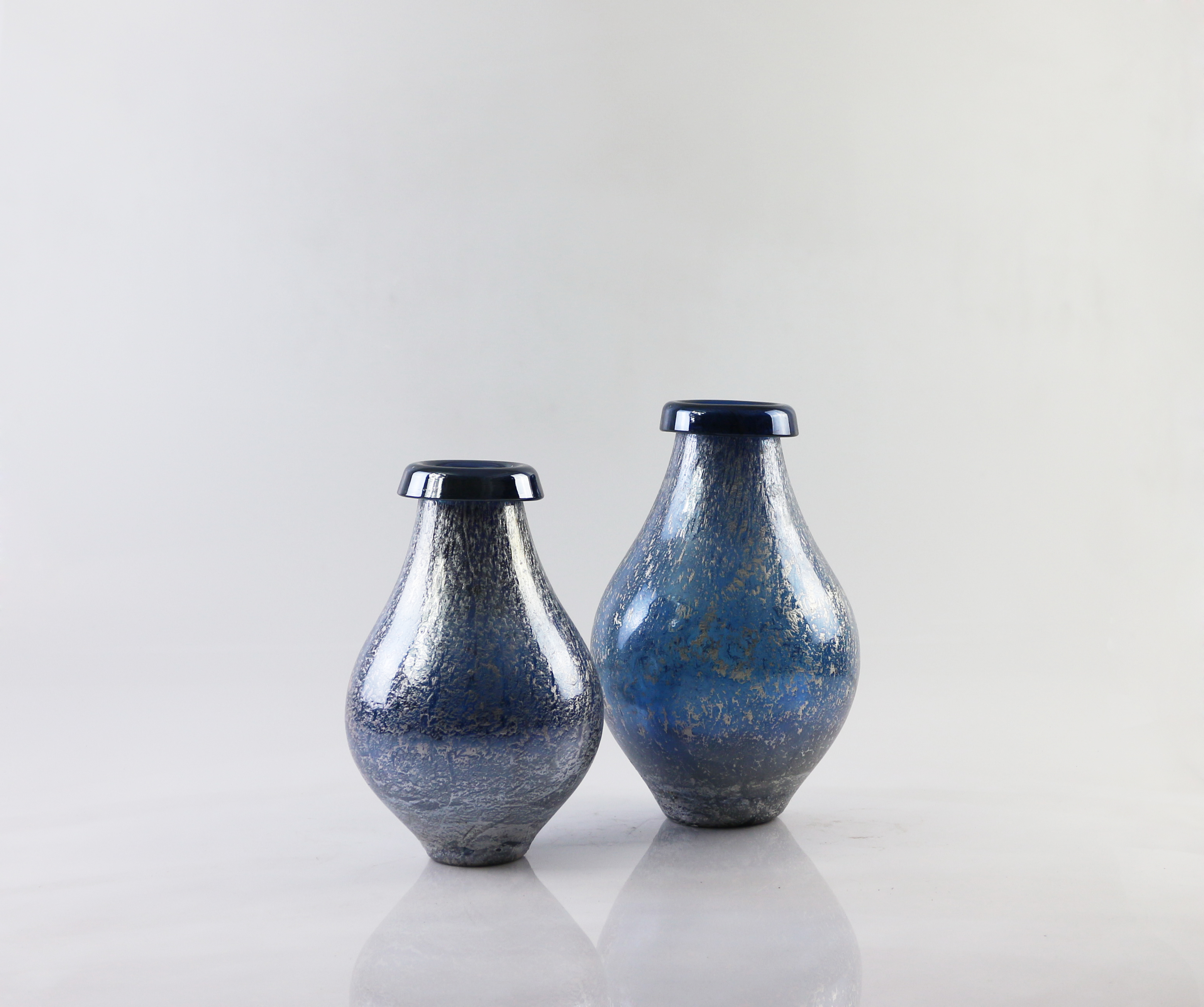 Handmade color glass vase