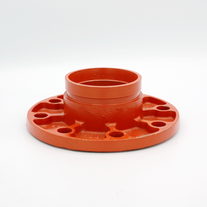 Ductile Iron Grooved pipe fittings Adaptor Flange