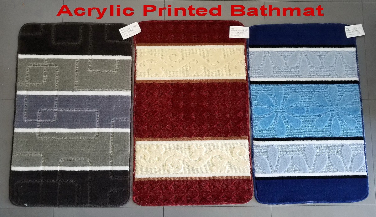 High quality Acrylic bath mat set, Home hotel fashion use bath rug, fashion bathtub bath non slip mat