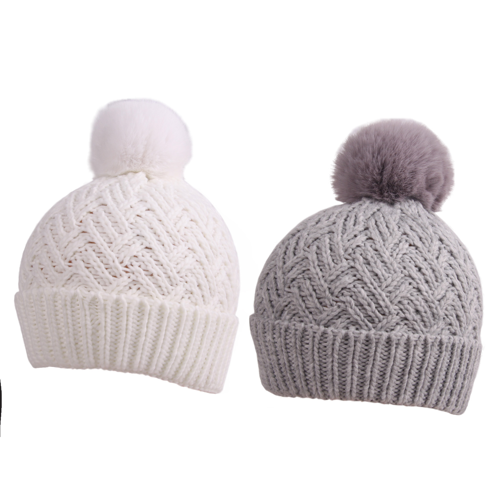 Women Elastane Mohair Jacquard Hat