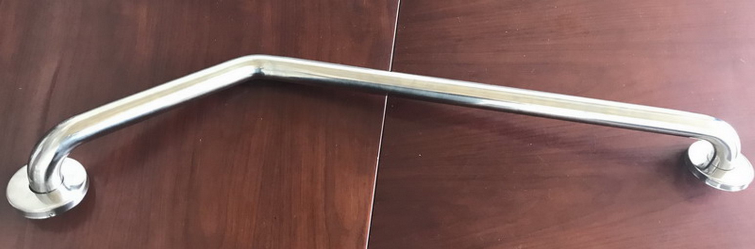 Stainless Steel Bathroom Angled Grab Bar