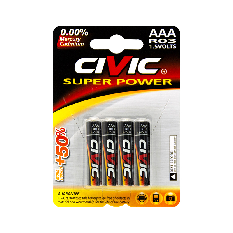 Dry Battery / Zinc Carbon Battery Aaa R03 1.5v