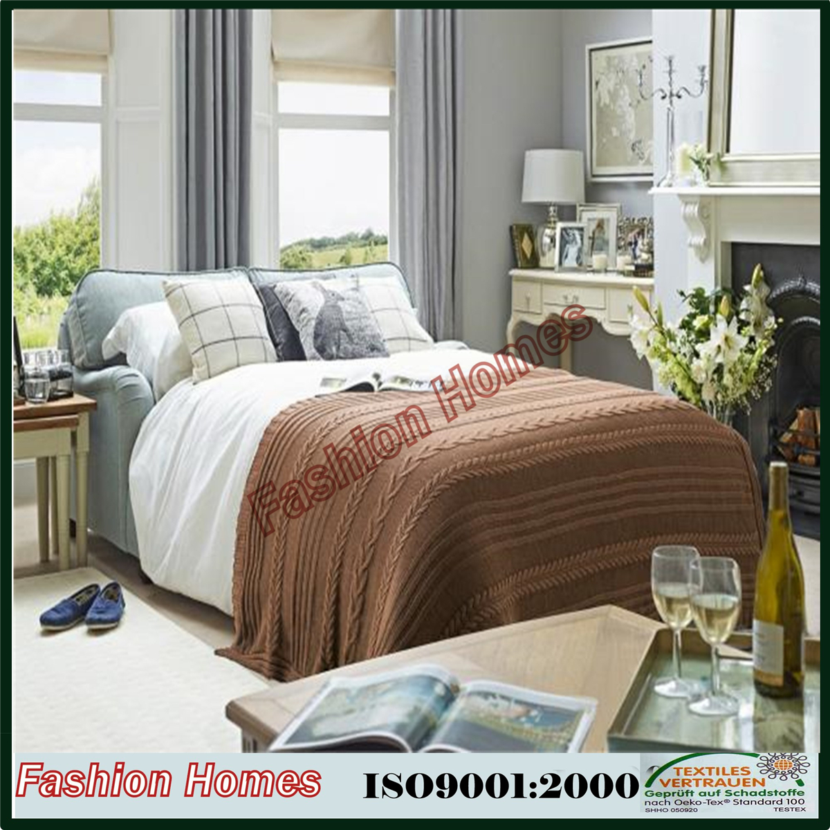 100% Polyester knitted blanket