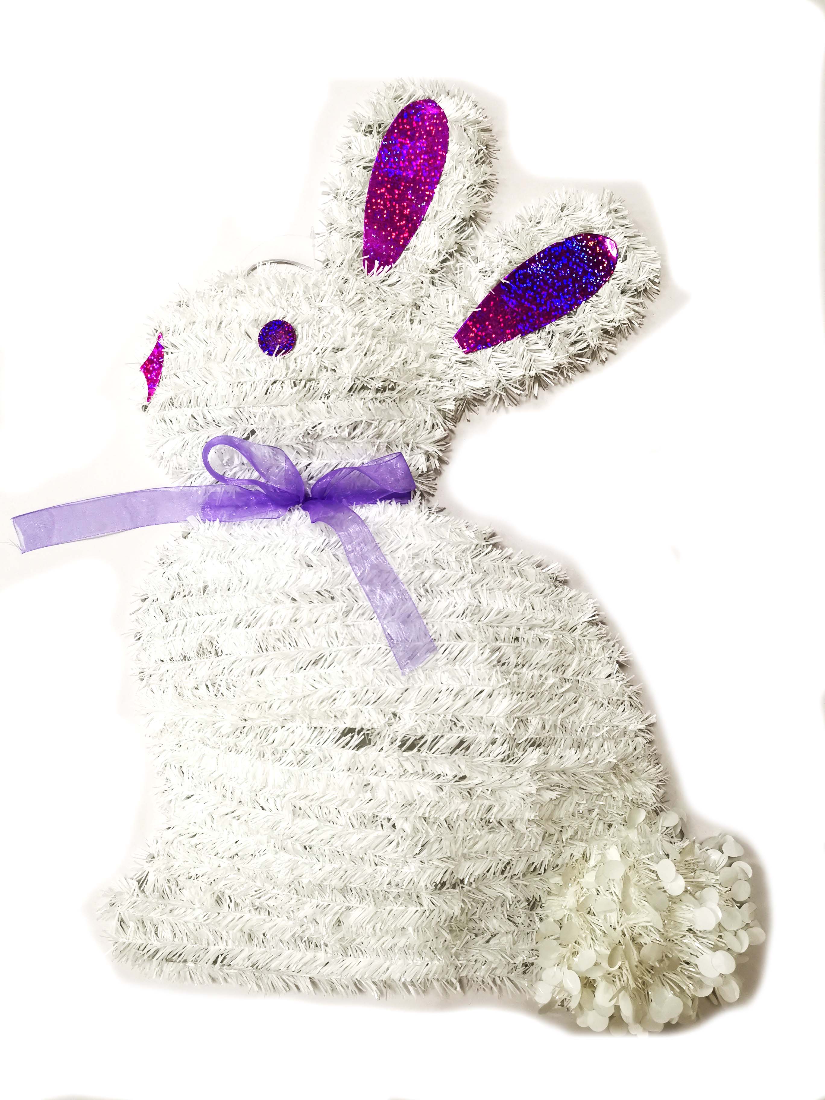 Easter tinsel bunny