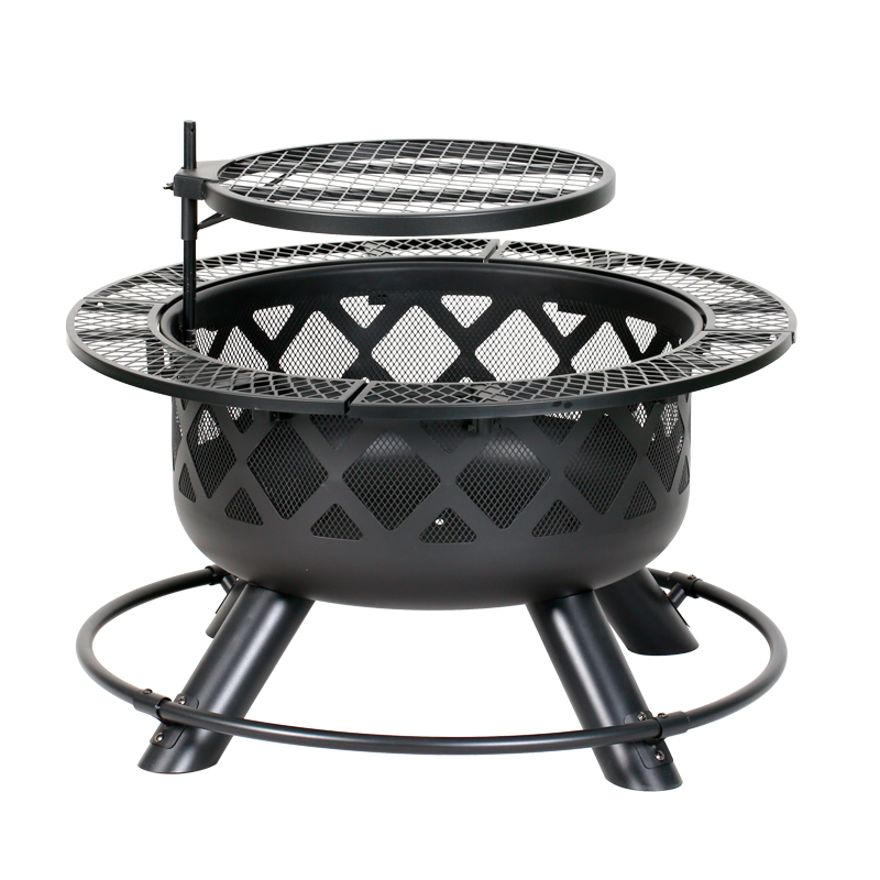 24” Fire Pit with Regular Grill