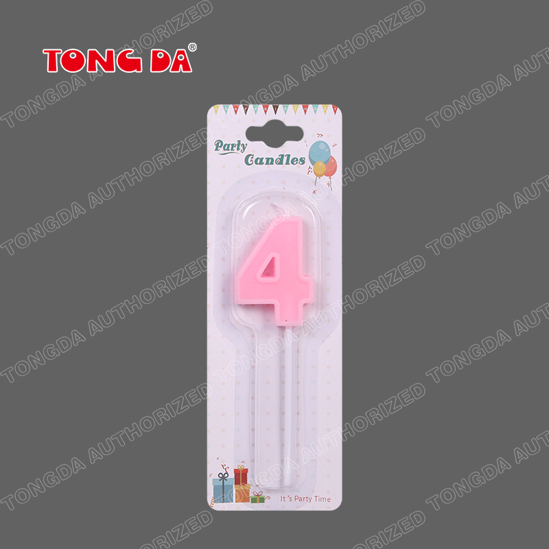 Colourful number shaped birthday candles