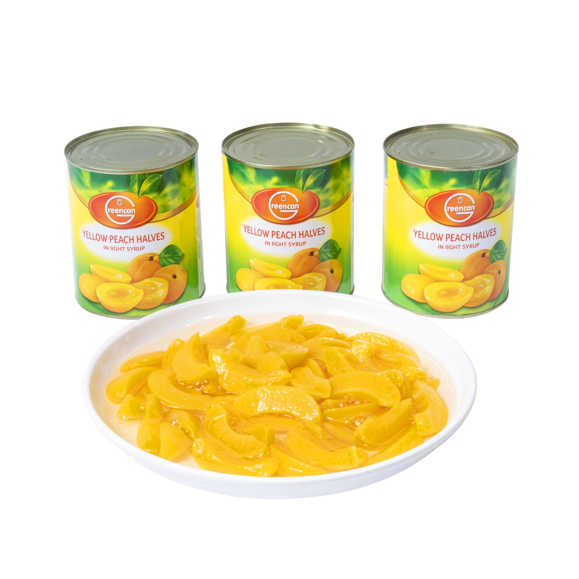 Canned Yellow Peach Slices In Light Syrup