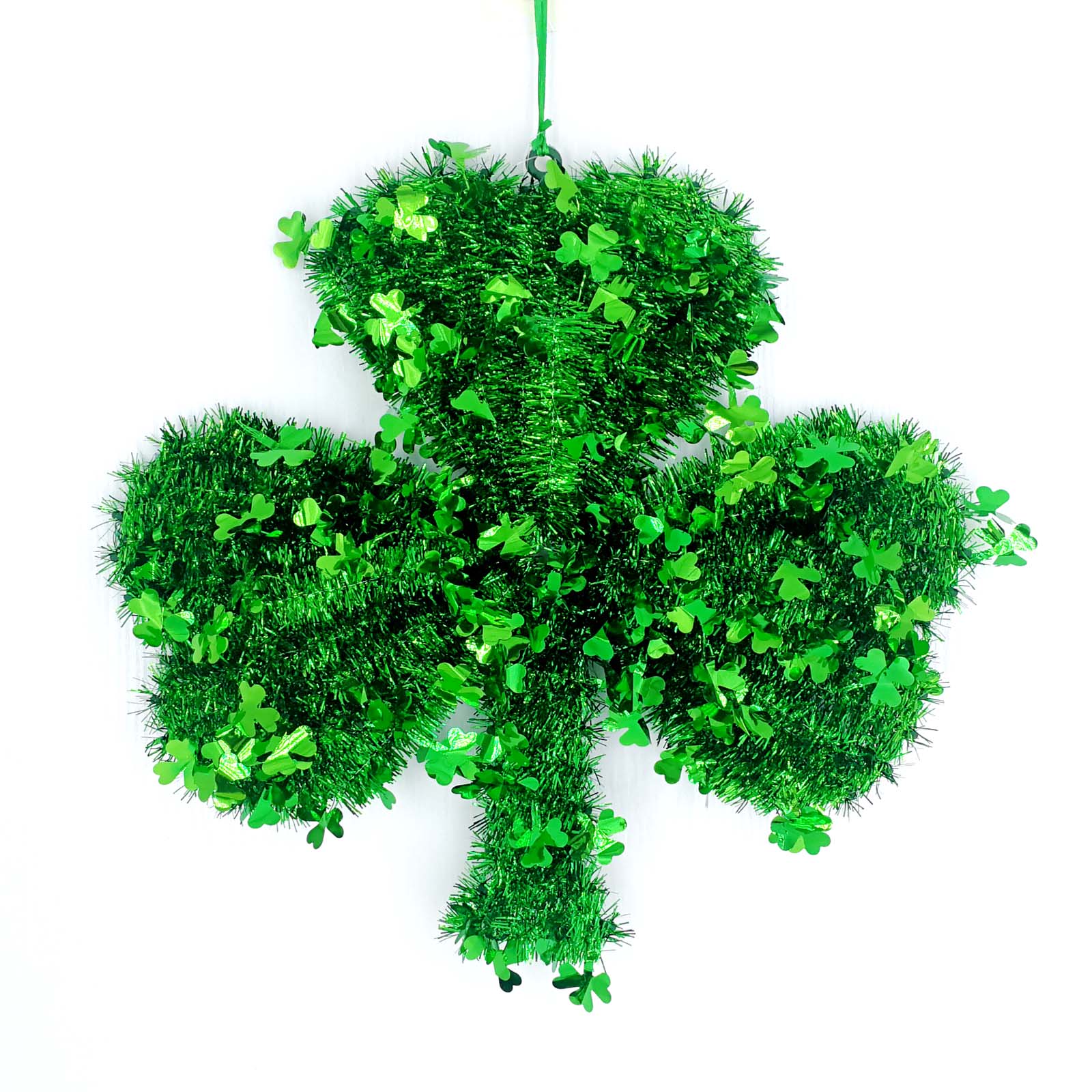 St.patrick tinsel shamrock