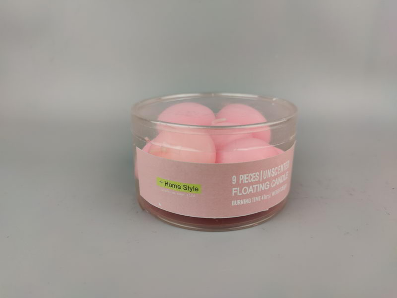 S/5 over-dipping floating candles
