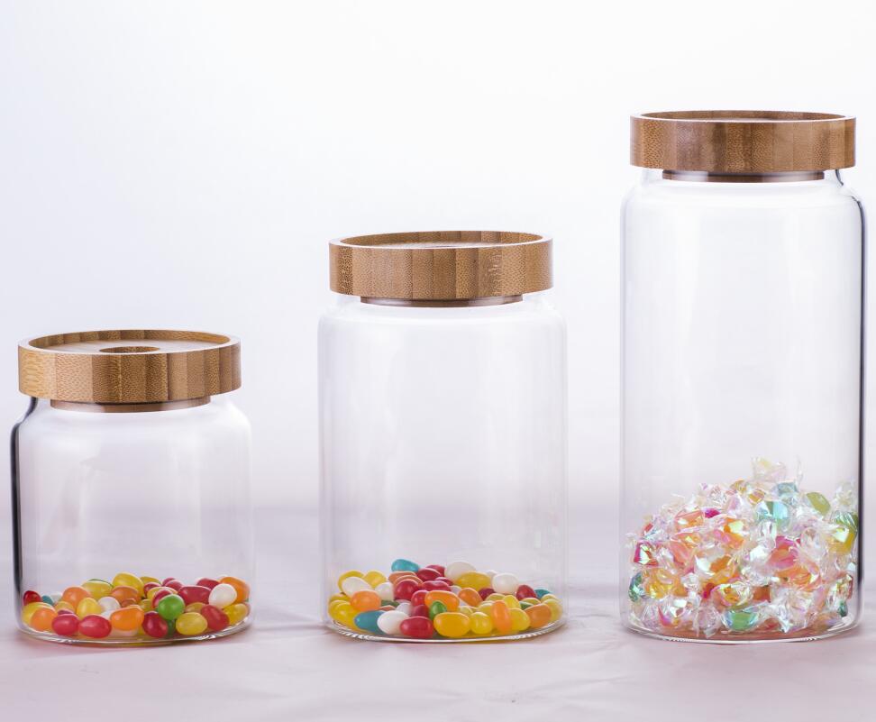Glass Storage Jar with Bamboo Lid