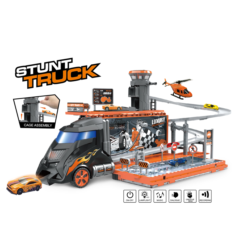 SINOVAN toy factory Trailer Truck Model plastic Die Cast Toy Cars with sound for rc truck