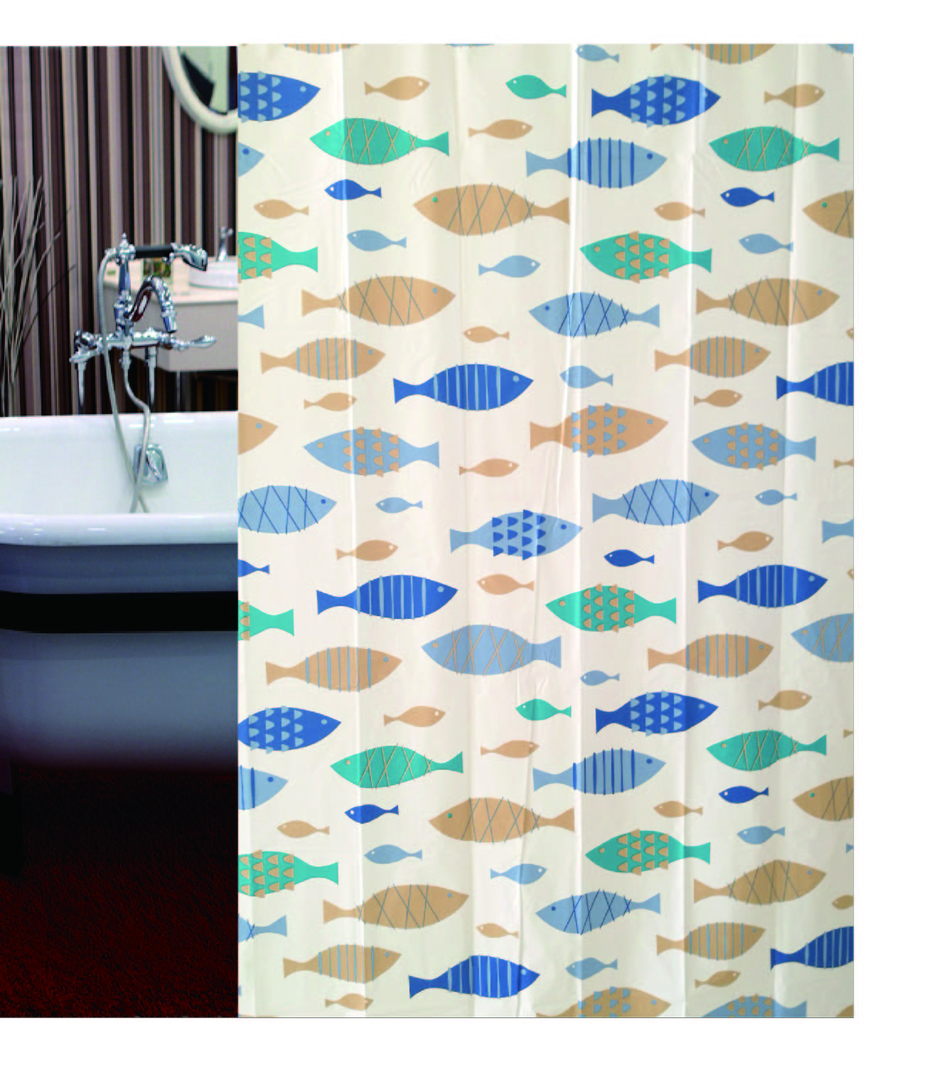 PVC/PEVA shower curtain