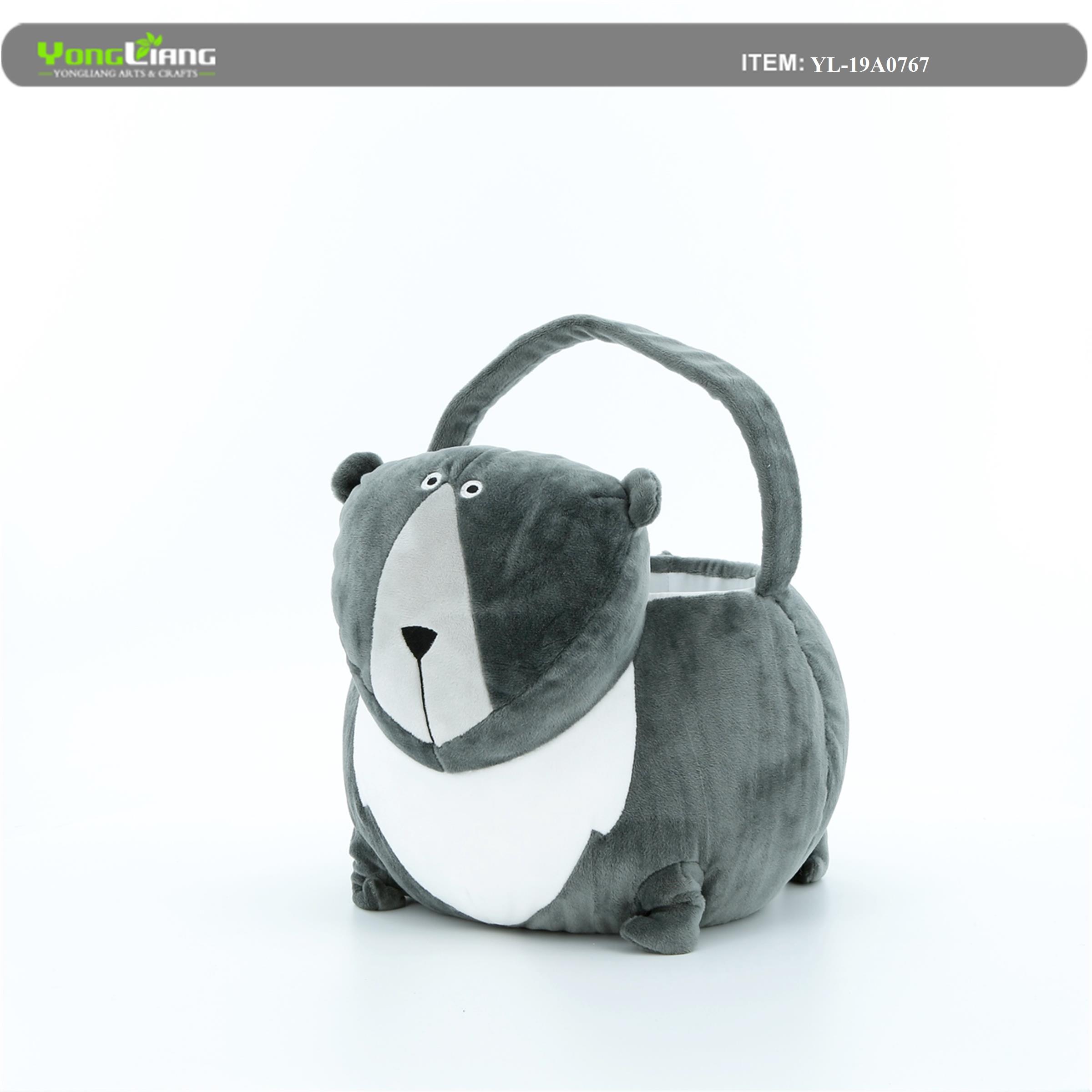 City Streets Bear Medium Plush Kids Easter Egg Basket