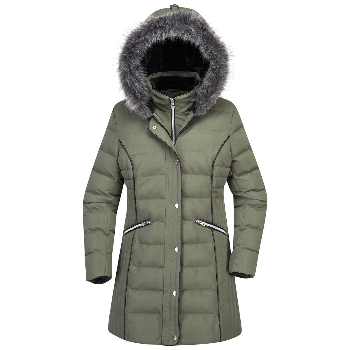 Ladies padded Jacket winter long Parka outdoor jacket