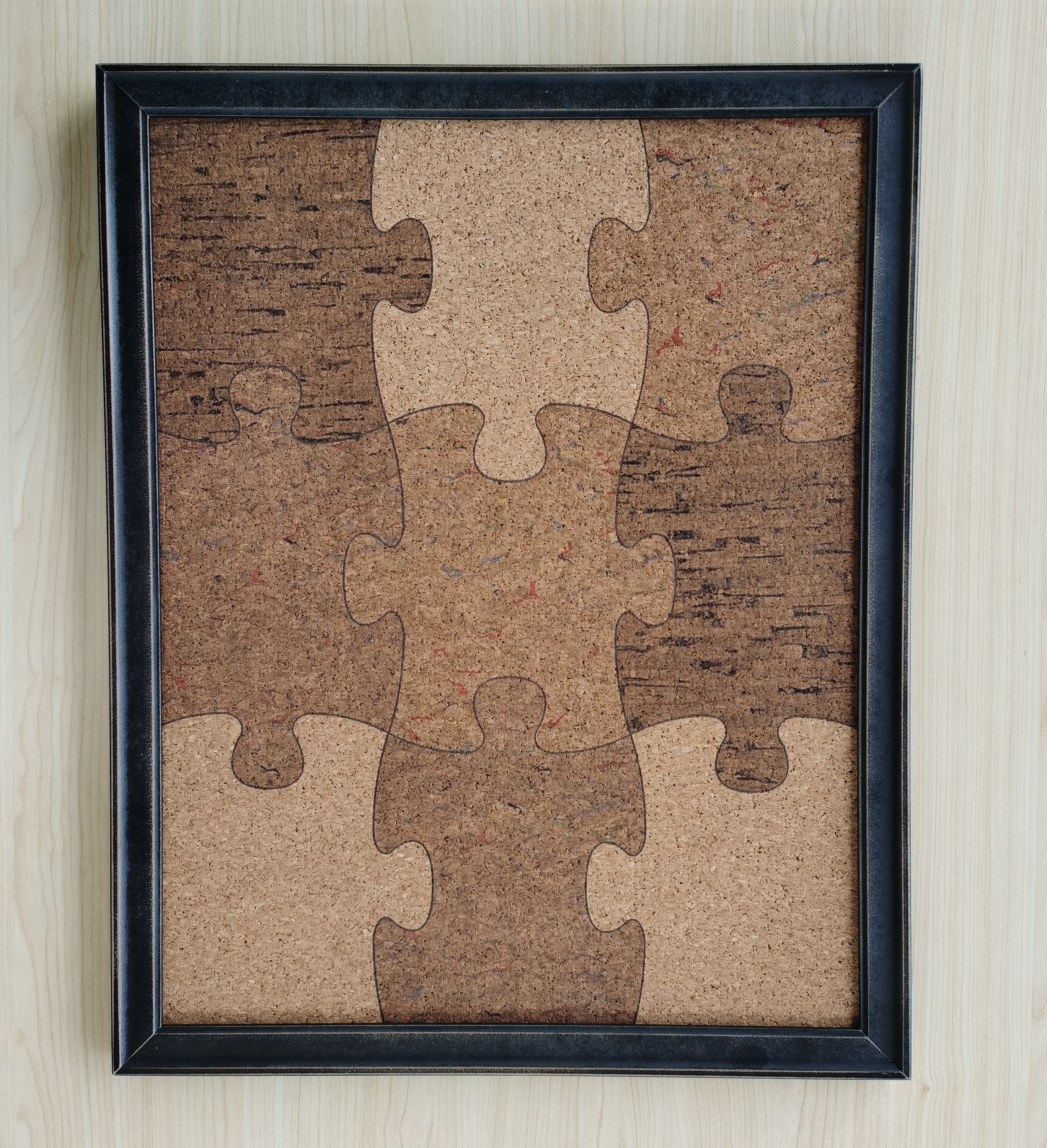 Wooden frame memo board