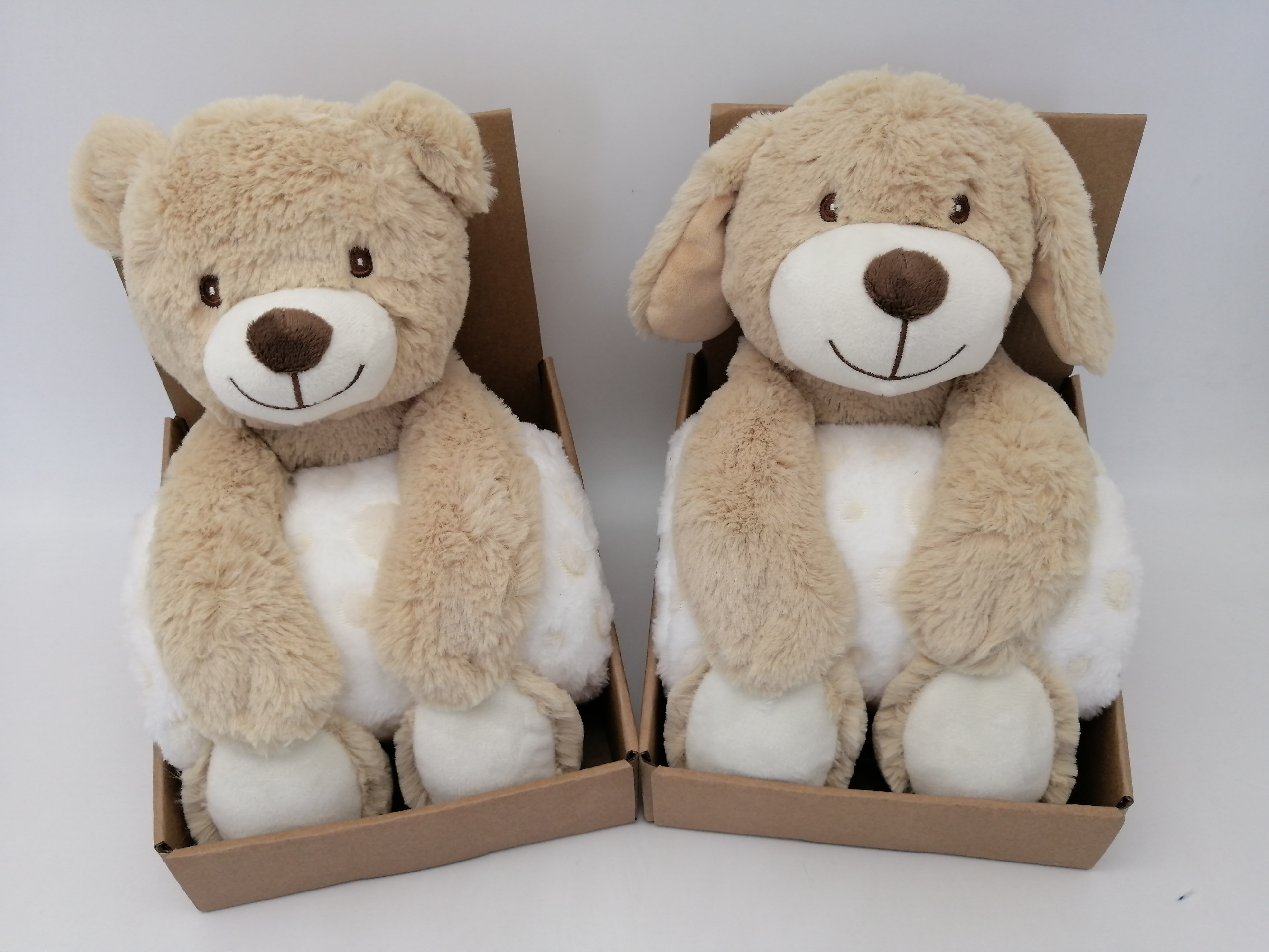 Toy With Blanket(Bear,dog)