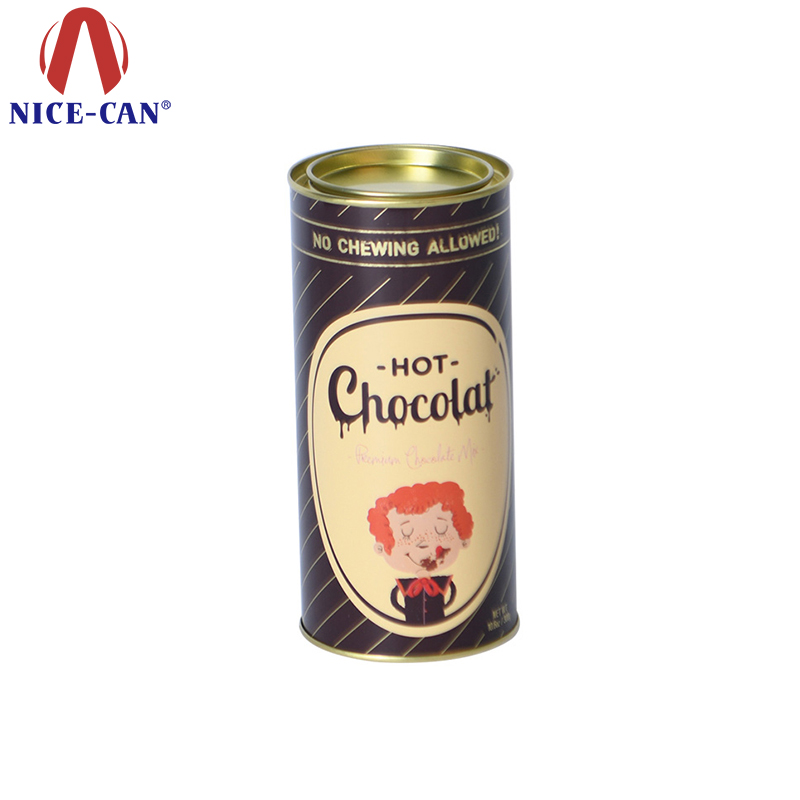 Airtight Chocolate Storage Metal Container Packaging Tin Boxes with Lever Lid