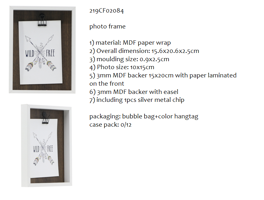 MDF clip frame