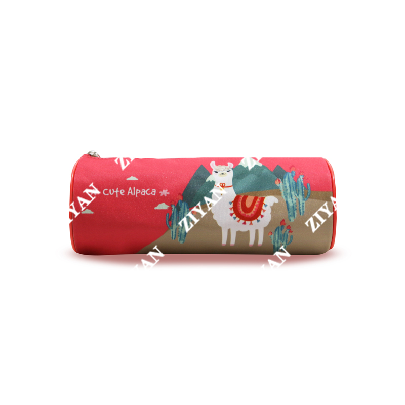 2020 High Quality Printing Alpaca Pattern Pencil Case Student Pencil Bag