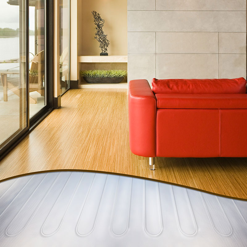 Aluminum foil underfloor heating mat