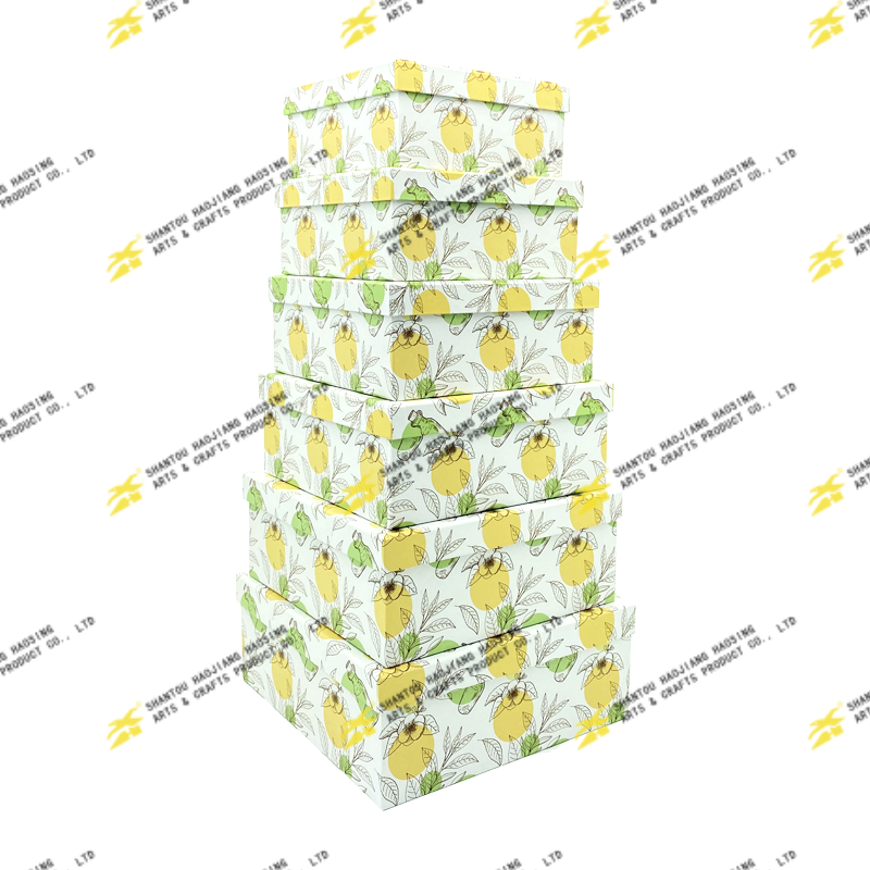 Square Hat Box Set Of 6