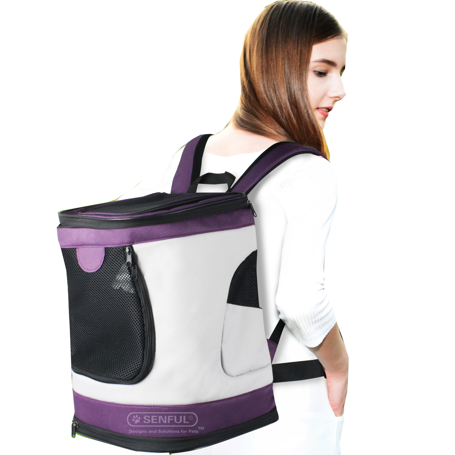 Foldable Luxury pet backpack