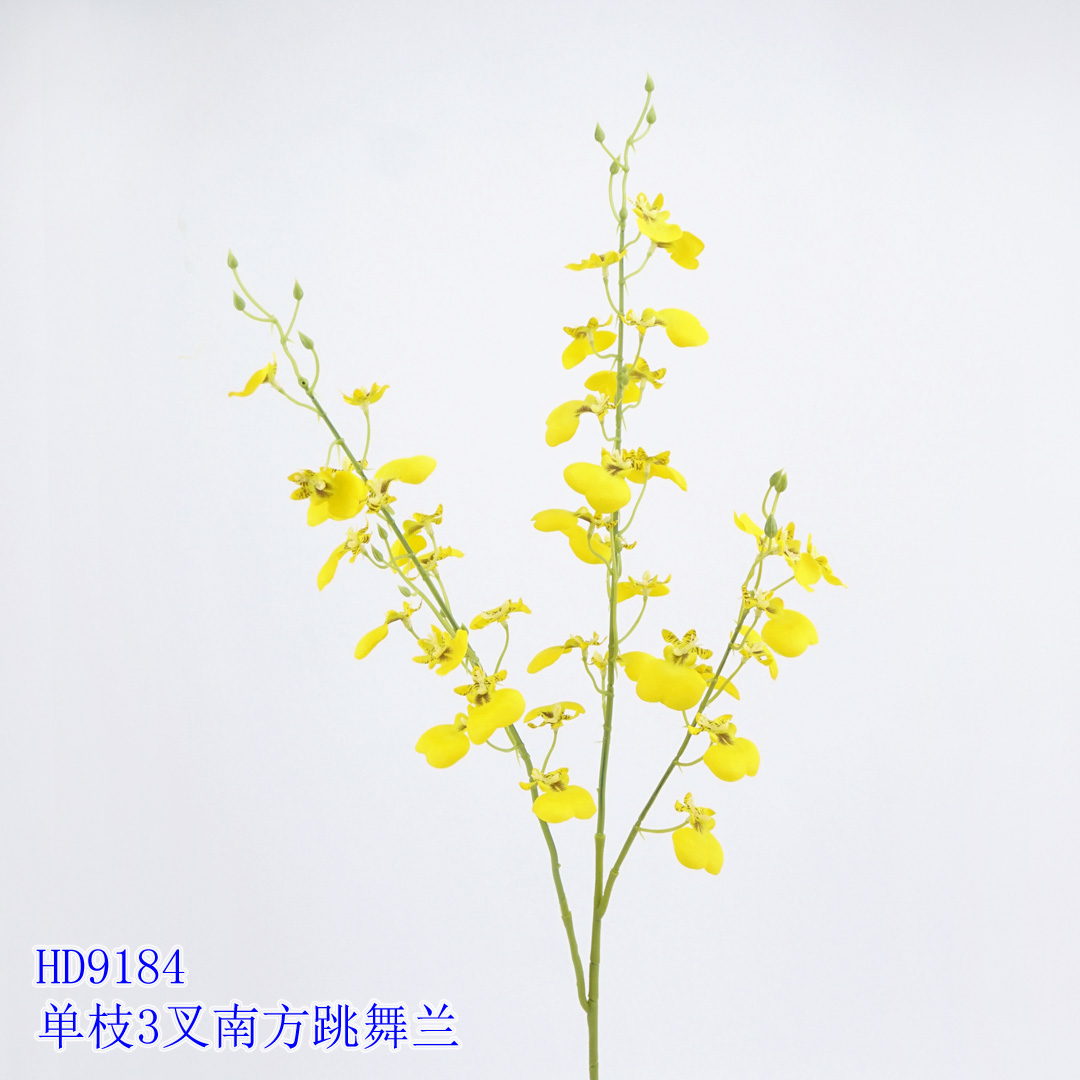 ! 0.88m Artificial Flower Artifical flowers factory home decoration wedding bridal Single Orchid Spray X 3