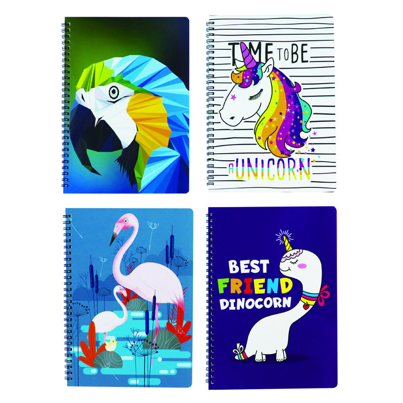 White Card Spiral Notebook